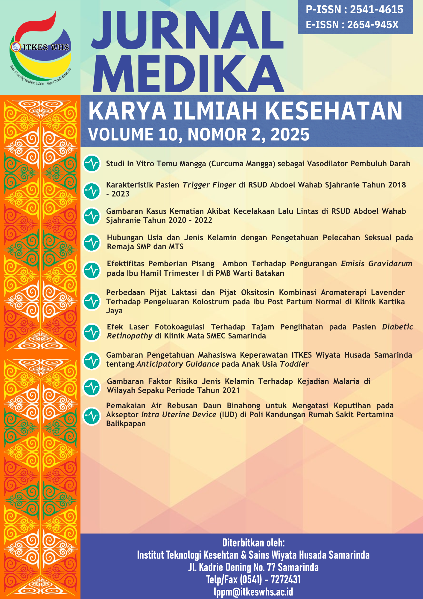 					View Vol. 10 No. 2 (2025): Jurnal Medika Karya Ilmiah Kesehatan
				